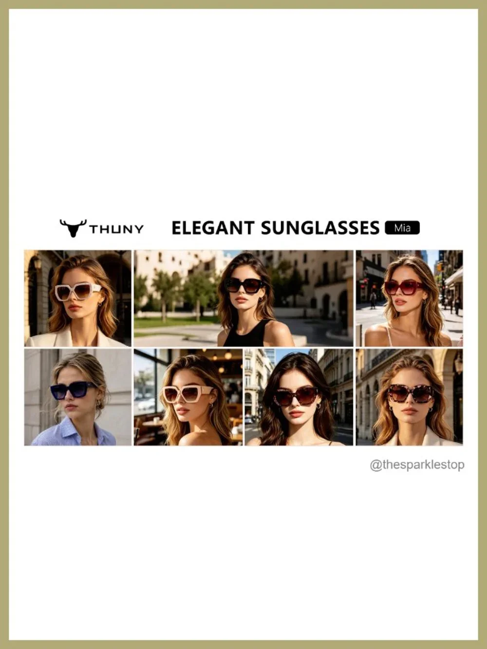 Oversized Polarized Sunglasses Women UV400 Square Acetate